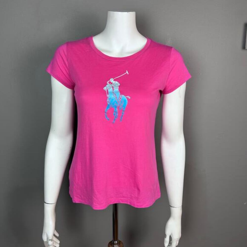 Polo Ralph Lauren T-Shirt Girl's Large Pink‎ Pony baby-tee